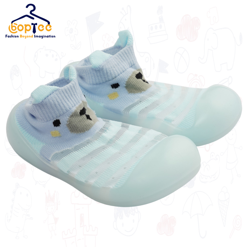 Boptee Rubber Sock Shoes With Animal Print 