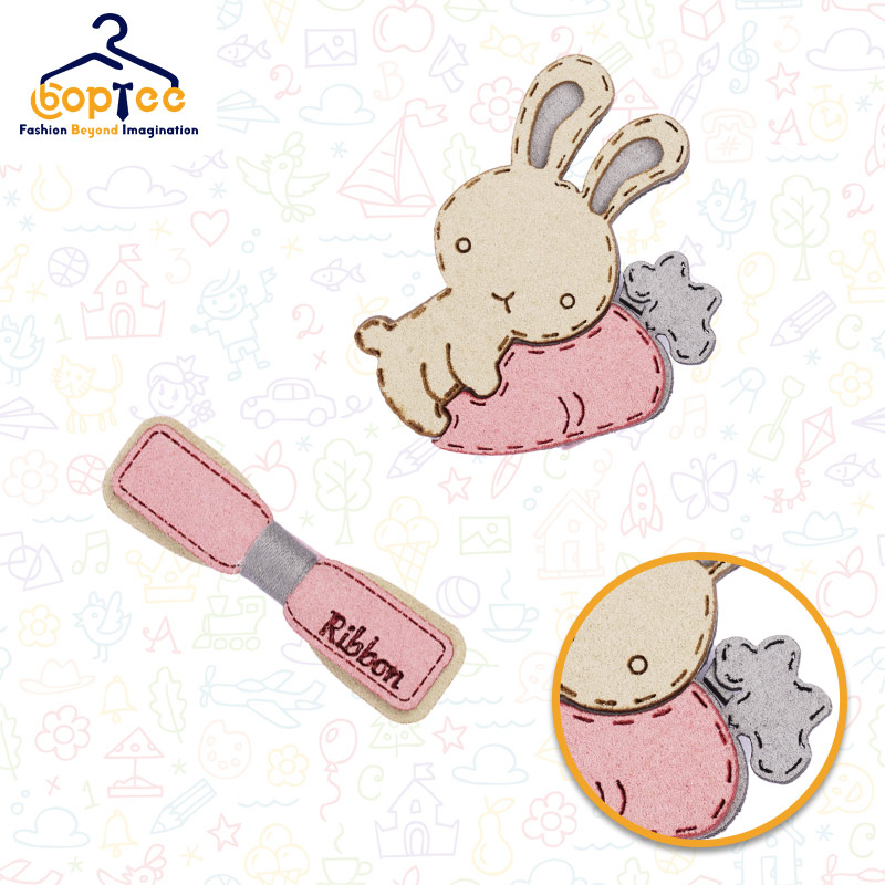 Boptee Hair Clips In Rabbit & Ribbon Shape