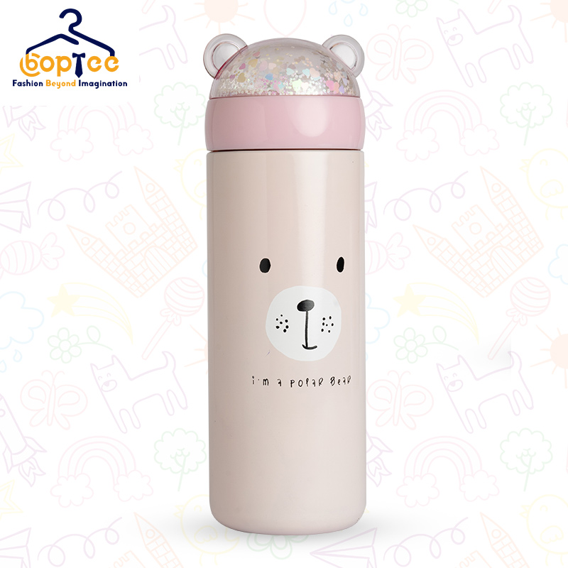 Boptee Steel Bottle With Polar Bear Print