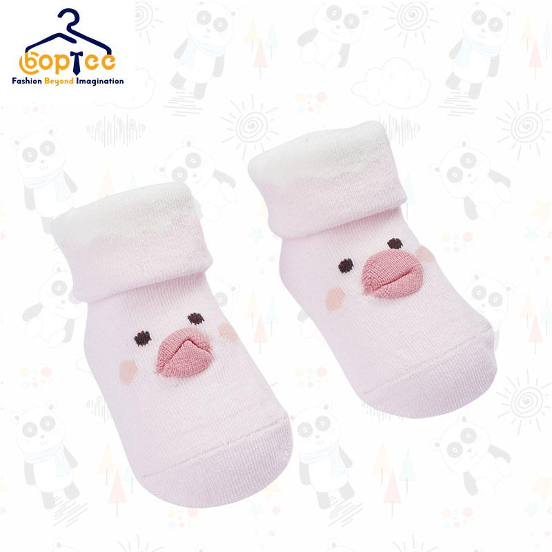 Boptee Hoppipola Bird Face Pattern Socks