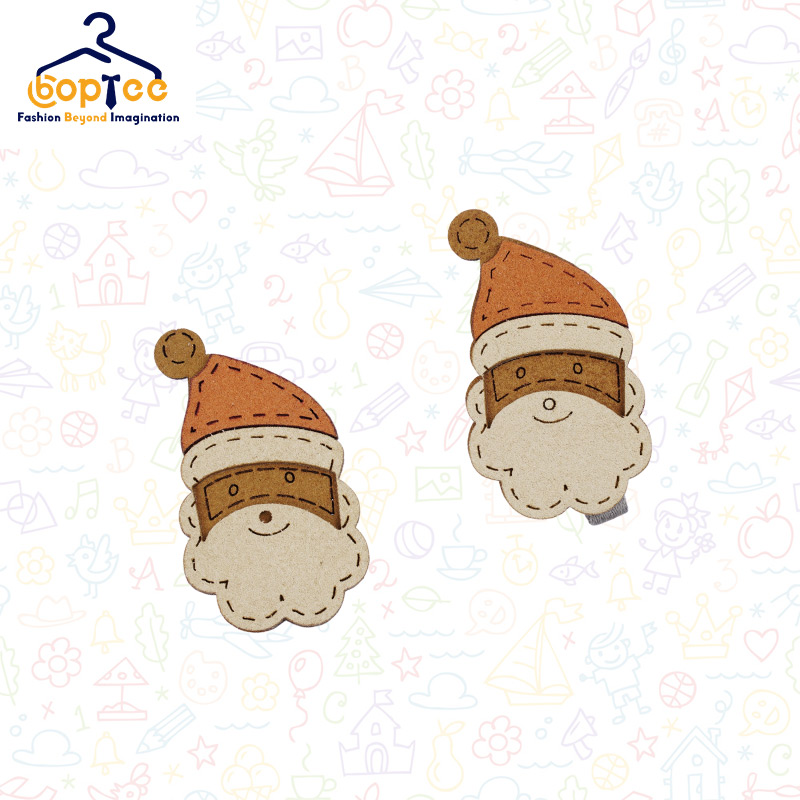 Boptee Hair Clips In Santa Shape